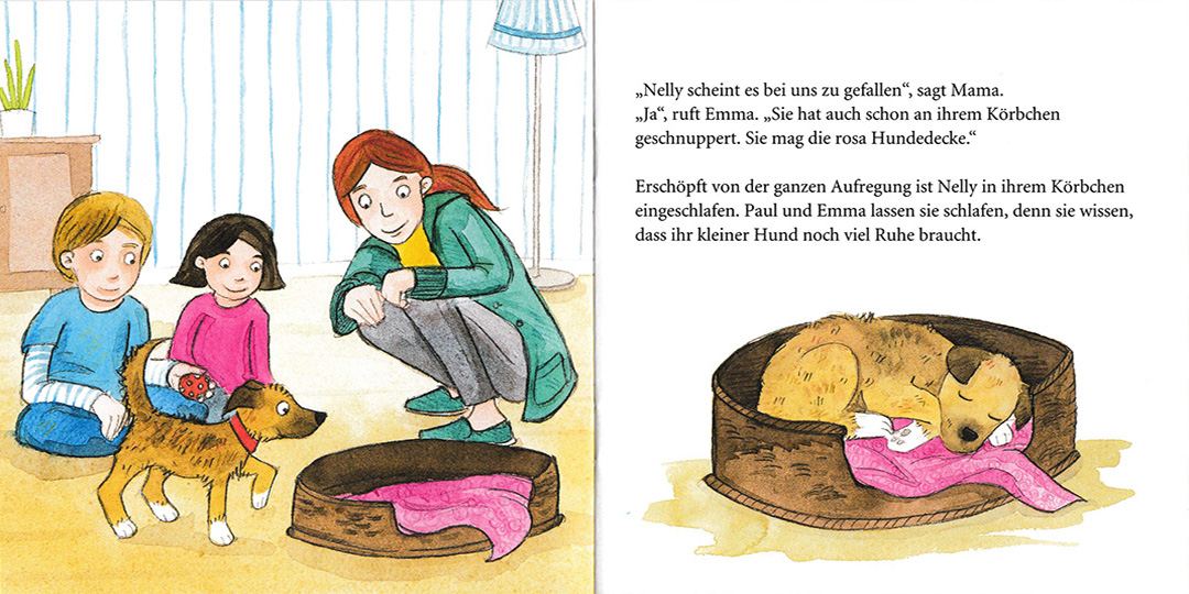 Ein Hund für Paul und Emma – Illustration