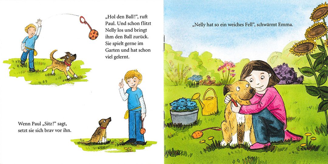 Ein Hund für Paul und Emma – Illustration