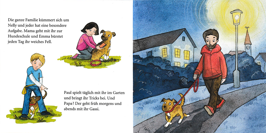 Ein Hund für Paul und Emma – Illustration