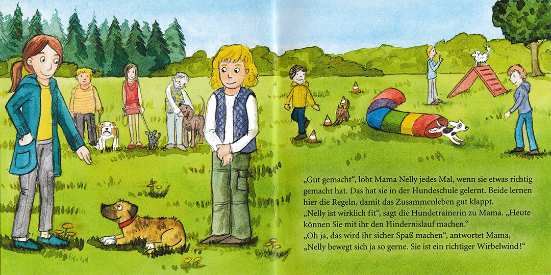 Ein Hund für Paul und Emma – Illustration